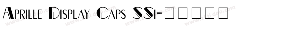 Aprille Display Caps SSi字体转换